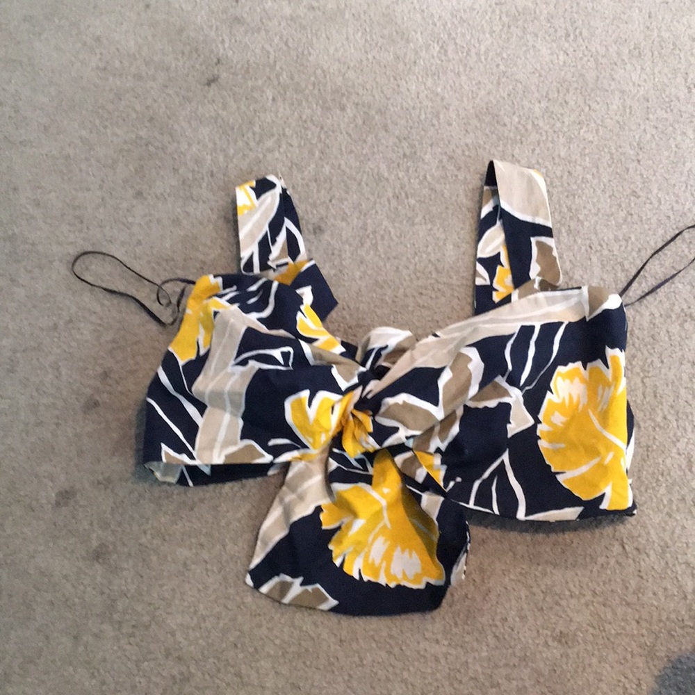 Zara bralette flowery top